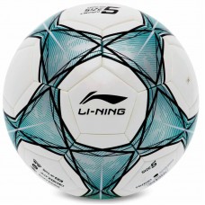 М'яч футбольний LI-Ning №5, білий-бірюзовий, код: LFQK635-4-S52