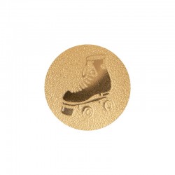 Наклейка (жетон) на медаль PlayGame Роликові Ковзани d-25 мм золота, код: 25-0087_G