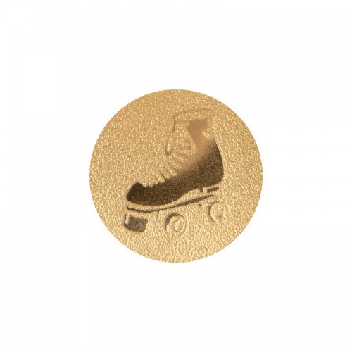 Наклейка (жетон) на медаль PlayGame Роликові Ковзани d-25 мм золота, код: 25-0087_G