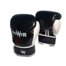 Рукавички боксерські Power POW-BZ 6 унцій, чорний, код: 14000-SNS