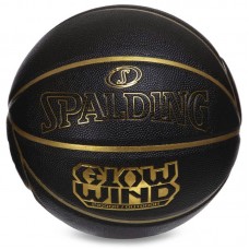 М"яч баскетбольний Spalding Glow Wind №7 чорний, код: 76992Y-S52