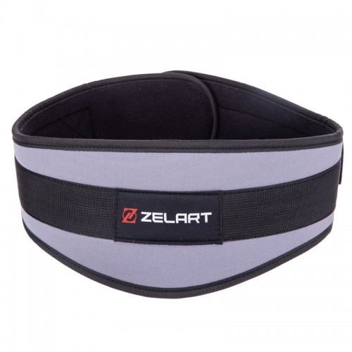 Пояс атлетичний посилений регульований Zelart XL сірий, код: SB-165459_XL