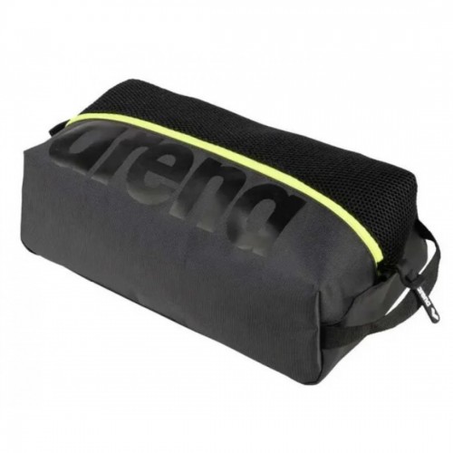 Сумка Arena Spiky III Pocket Bag 340x120x180мм, темно-димчастий, неоново-жовтий, код: 3468336773574