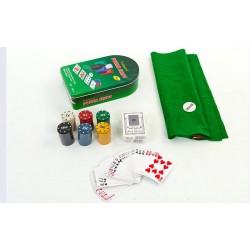 Набір для покеру в металевій коробці PlayGame, код: IG-3008
