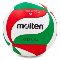 Мяч волейбольный Molten №5 PU клееный, код: V5M4500-S52