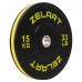 Бамперні диски гумові Zelart Bumper Plates 51мм, 15кг, чорний-жовтий, код: TA-4790-15