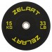 Бамперні диски гумові Zelart Bumper Plates 51мм, 15кг, чорний-жовтий, код: TA-4790-15