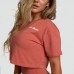 Футболка жіноча укорочена GymBeam Clothing Limitless XL, кориця, код: 8586024626577