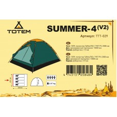 Палатка Totem Summer 4, код: TTT-029