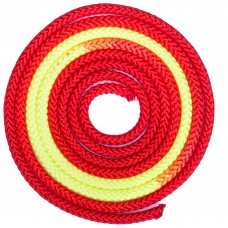 Скакалка для художньої гімнастики Beauty 3 м, червоний-салатовий, код: C-1657_RLG