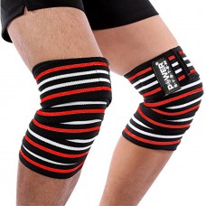 Бинти на коліна Power System Knee Wraps Red/Black, код: PS-3700_Red-Black