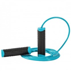 Скакалка LivePro PVC Jumprope 2750 мм, блакитний-чорний, код: 2020201000027