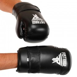 Рукавички тренувальні закритого типу для тхеквондо карате Fistrage розмір M, чорний, код: VL-5823_MBK