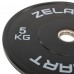 Бамперні диски гумові Zelart Bumper Plates 51мм, 5кг, чорний-сірий, код: TA-4790-5