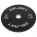 Бамперні диски гумові Zelart Bumper Plates 51мм, 5кг, чорний-сірий, код: TA-4790-5