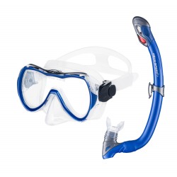 Набір для плавання (маска та трубка) Aqua Speed Enzo+Samos синій, код: 5908217631114