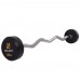 Штанга фіксована вигнута обрезиненная Zelart Rubber Coated Barbell 20 кг, код: TA-2687-20-S52