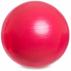 М"яч для фітнесу FitGo 650 мм, рожевий, код: FI-1980-65_P