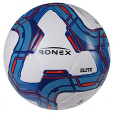 М'яч футбольний гібридний Ronex Elite №5, синій, код: RHG202307-WS