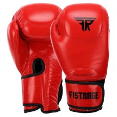 Боксерські рукавиці шкіряні Fistrage 14oz, червоний, код: VL-4295_14R