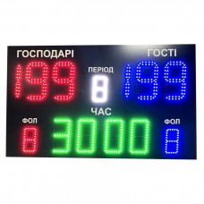 Спортивне табло універсальне LedPlay 1000х600х50 мм, код: 07564-ST