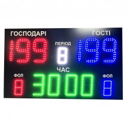 Спортивне табло універсальне LedPlay 1000х600х50 мм, код: 07564-ST