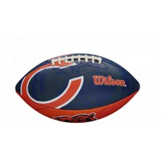 М"яч для американського футболу Wilson NFL JR Throwback FB 32 Team Logo FB CH темно-синій-помаранчевий, код: 883813846573