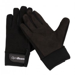Рукавички для фітнесу GymBeam Full Finger Fitness Gloves S Black, код: 8586024620308