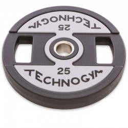 Диски поліуретанові Technogym з хватом і металевою втулкою 25кг (d-51мм), код: TG-1837-25-S52