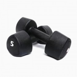 Гантелі з уретановим покриттям Generation Fitness FF51D6C-5kg 2х5 кг, чорний, код: 523018-AX