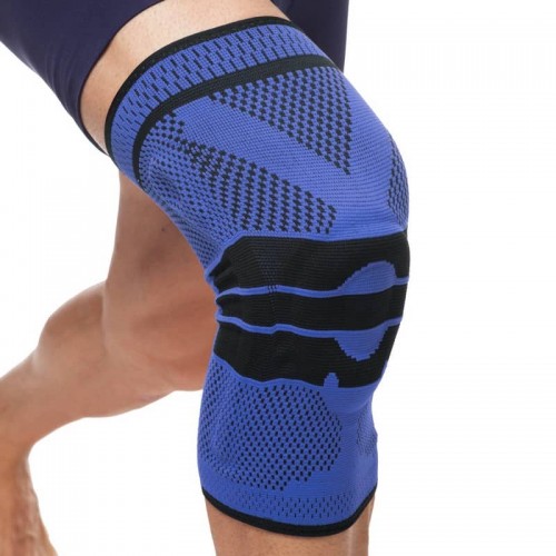 Наколінник з силіконовим кільцем Mute M синій-чорний, код: 9065_MBLBK Наколінник з силіконовим кільцем Mute M синій-чорний, код: 9065_MBLBK