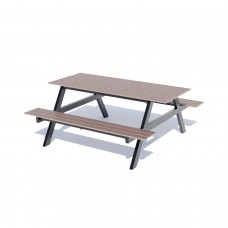Стіл з лавками Miros (пластик) 1800х1750х760 мм, код: DIO918.2 Стіл з лавками Miros (пластик) 1800х1750х760 мм, код: DIO918.2