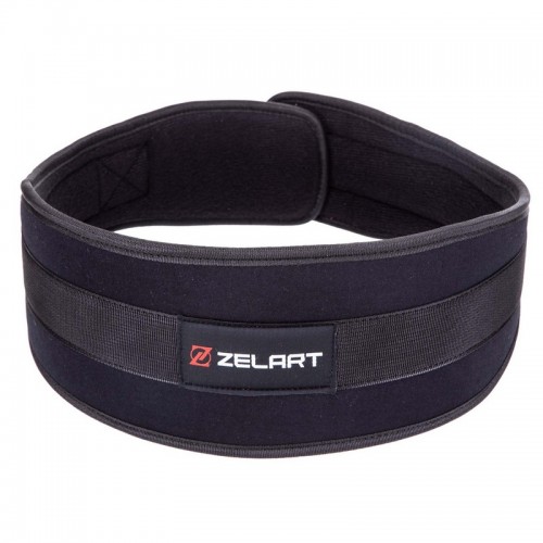 Пояс атлетичний посилений регульований Zelart XL, чорний, код: SB-165447_XL