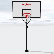 Баскетбольна стійка тренувальна ProSport з 1 опори з щитом і кошиком, код: СТБ-2