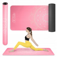 Килимок для йоги та фітнесу 4Fizjo замша 1830x610x15 мм, рожевий, код: P-5905973404419