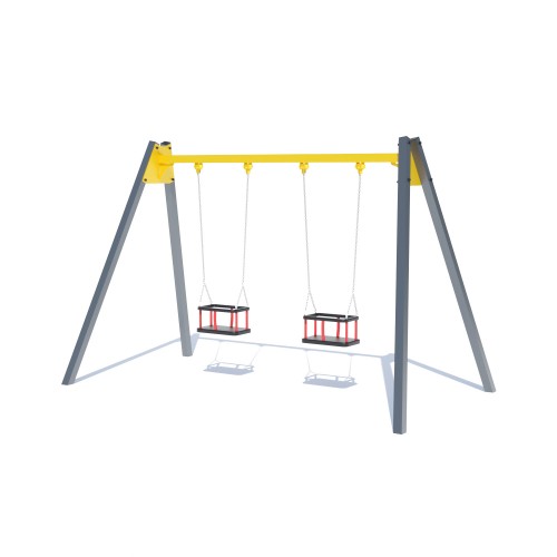 Гойдалка подвійна Miros 3730х2030х2400 мм, код: DIOS316.5 Гойдалка подвійна Miros 3730х2030х2400 мм, код: DIOS316.5