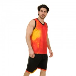 Форма баскетбольна чоловіча PlayGame Lingo Space 2XL (ріст 170-175), помаранчевий-жовтий, код: LD-8007_2XLORY
