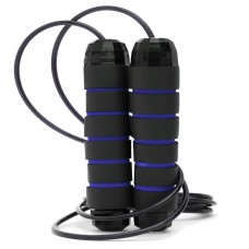 Скакалка швидкісна для кросфіту Cornix Speed Rope Classic 2800 мм, чорний-синій, код: XR-0147 Скакалка швидкісна для кросфіту Cornix Speed Rope Classic 2800 мм, чорний-синій, код: XR-0147