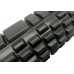 Масажний ролик EasyFit Grid Roller v.1.1, 330х140 мм, чорний, код: EF-2020-BK-EF