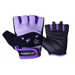 Рукавички для фітнесу PowerPlay жіночі чорно-фіолетові XS, код: PP_3492_XS_Purple
