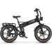 Електровелосипед Samebike RS-A02 (1200 Вт, 17 А*год, 48 В), колеса 20", з ручкою газу, чорний, код: RS-A02-black