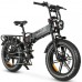 Електровелосипед Samebike RS-A02 (1200 Вт, 17 А*год, 48 В), колеса 20", з ручкою газу, чорний, код: RS-A02-black