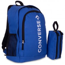Рюкзак міський з пеналом Converse 460x300x170 мм, синій, код: GA-210_BL