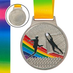 Медаль спортивна PlayGame Футбол срібна, код: C-0342_S-S52