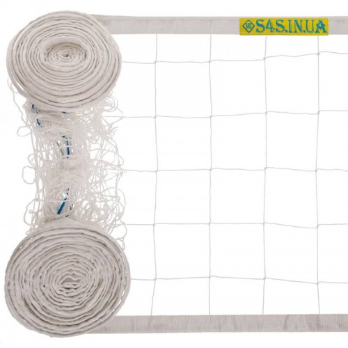 Сітка для волейболу PlayGame Еліт 15 норма 9x0,9м білий, код: SO-9555_W Сітка для волейболу PlayGame Еліт 15 норма 9x0,9м білий, код: SO-9555_W