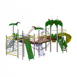 Ігровий комплекс Miros "Джунглi" з металевими стійками, код: DIO814.2