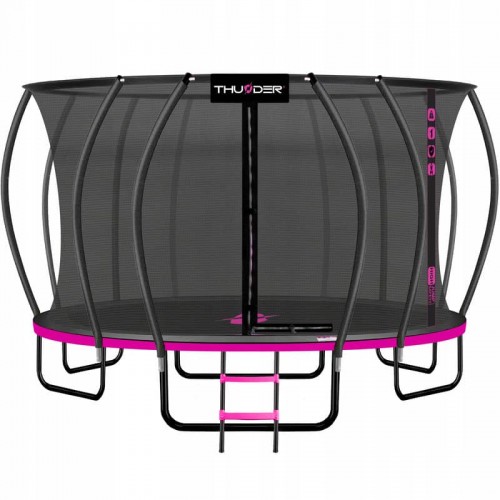 Батут із внутрішньою сіткою Thunder Inside Ultra 16FT 490 см Black/Pink, код: INSIDE-ULTRA-16FT-PINK