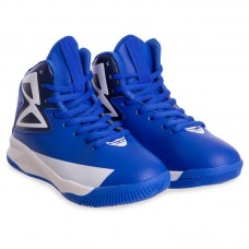 Кросівки високі дитячі для баскетболу PlayGame Sport розмір 36 (23см), синій-білий, код: OB-1808-3_36BLW
