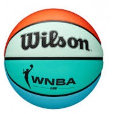 М"яч баскетбольний Wilson WNBA DRV Bright BSKT №6, помаранчевий-бірюзовий, код: 097512779784 М"яч баскетбольний Wilson WNBA DRV Bright BSKT №6, помаранчевий-бірюзовий, код: 097512779784