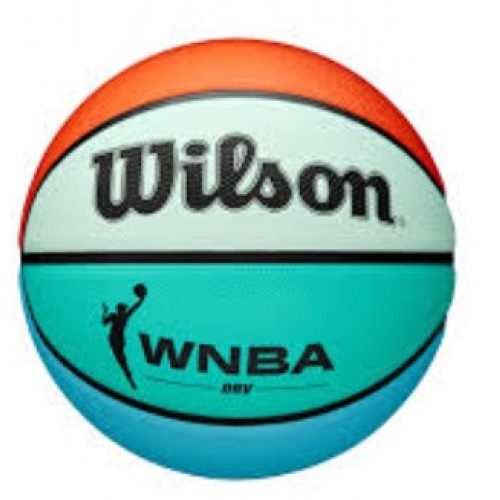 М"яч баскетбольний Wilson WNBA DRV Bright BSKT №6, помаранчевий-бірюзовий, код: 097512779784 М"яч баскетбольний Wilson WNBA DRV Bright BSKT №6, помаранчевий-бірюзовий, код: 097512779784